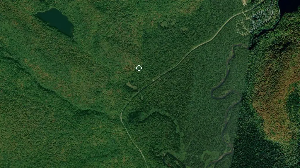 Aerial view of Le Ravage and surroundings