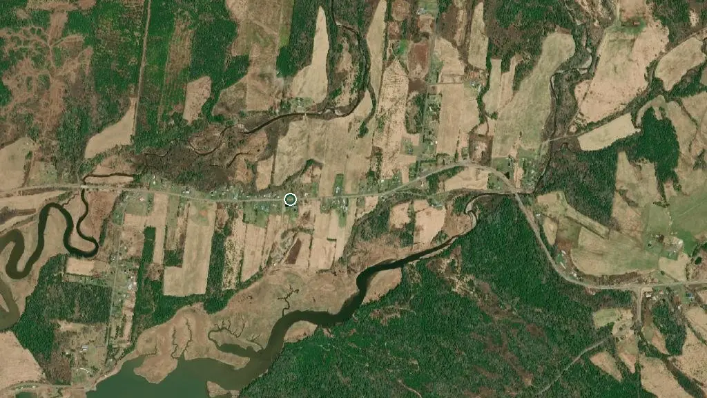 Aerial view of Light House RV park and surroundings