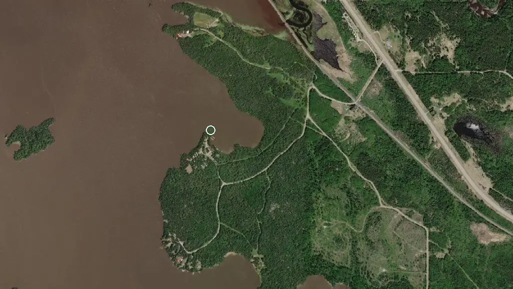 Aerial view of Merkel's Camp and surroundings