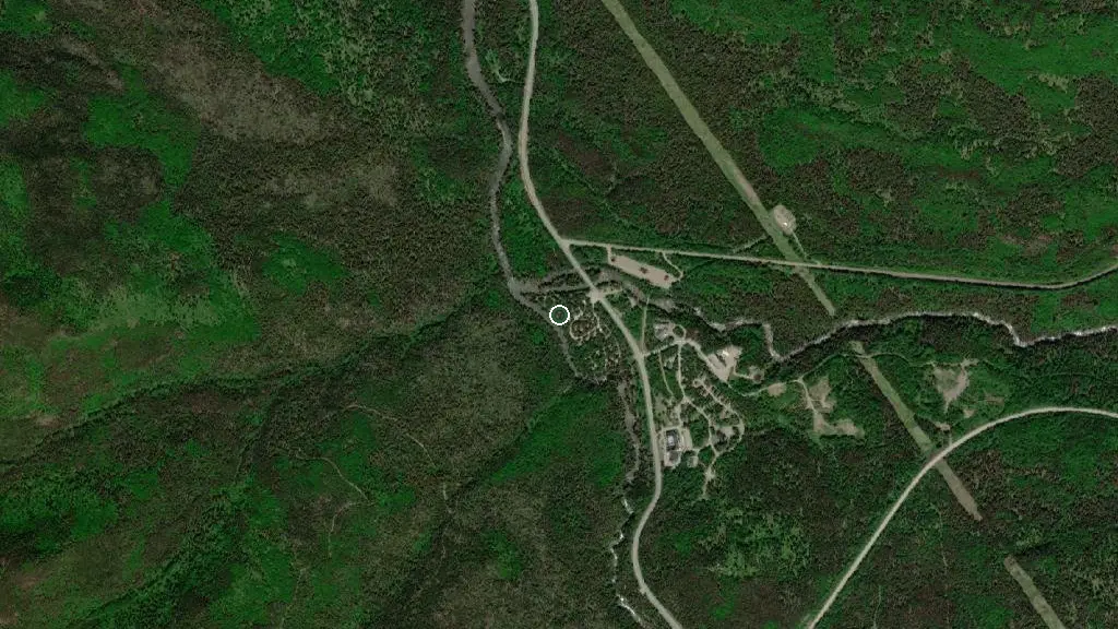 Aerial view of De la Rivière 55 and surroundings