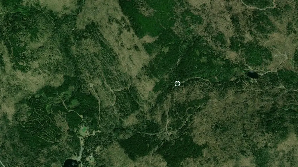 Aerial view of Refuge Le Marais and surroundings