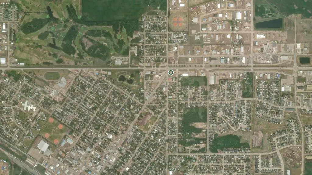 Aerial view of Arm Lake Recreation Area and surroundings