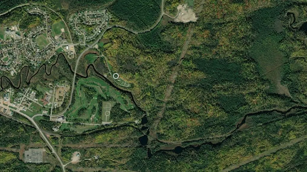 Aerial view of Bunnell Park Campground and surroundings