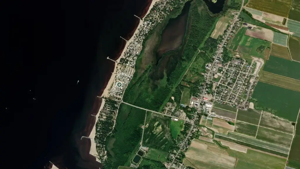 Aerial view of Camping Plage Soleil Couchant and surroundings