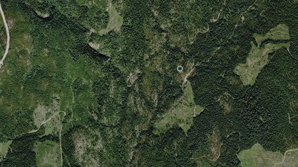 Aerial view of Ben Shaw Shelter and surroundings