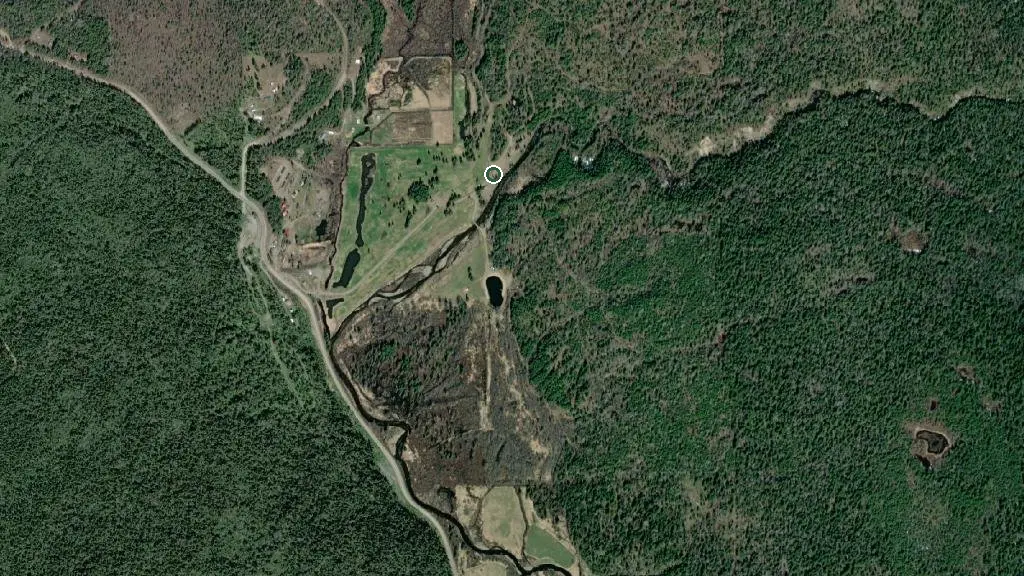 Aerial view of Wells Gray Golf Resort & RV and surroundings