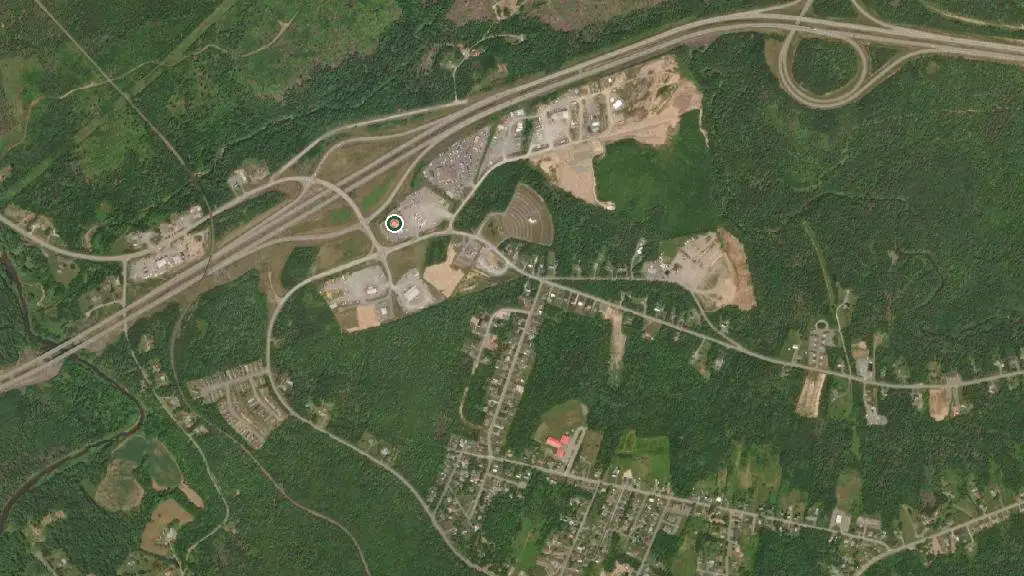 Aerial view of Lansdowne Outdoor Recreational Park and surroundings