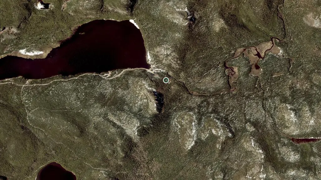 Aerial view of Caribou and surroundings