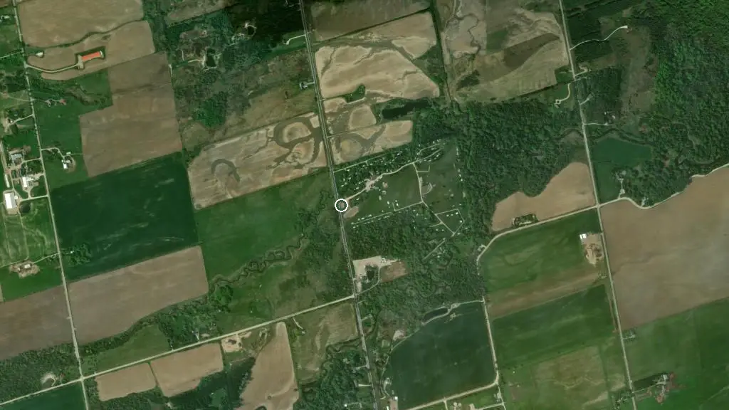 Aerial view of Egans Campground Inc and surroundings