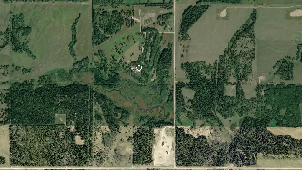 Aerial view of Aspen Campground & Education Centre  and surroundings