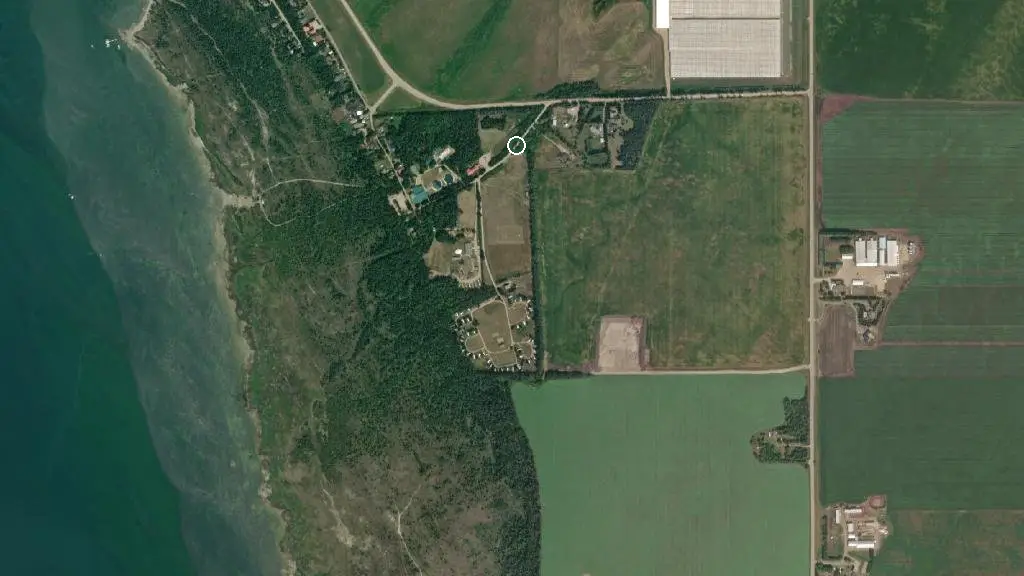 Aerial view of Summerland Leisure Park and surroundings