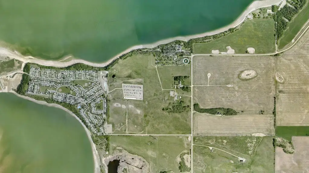 Aerial view of Dickson Leisure Grounds and surroundings