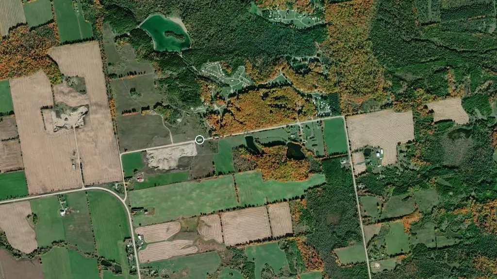Aerial view of Silent Valley Cottage and RV Resort and surroundings