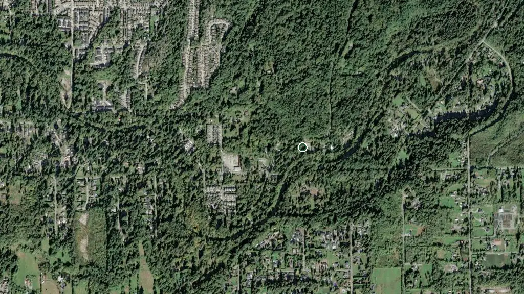 Aerial view of Golden Ears Prov park and surroundings
