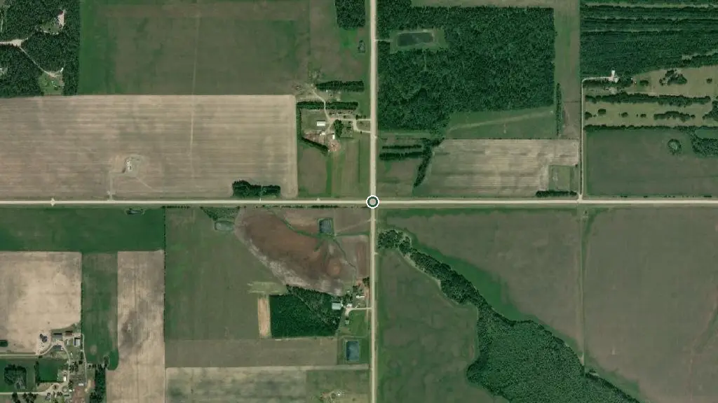 Aerial view of Two Lakes Prov Rec Area / Kakwa Wildland and surroundings