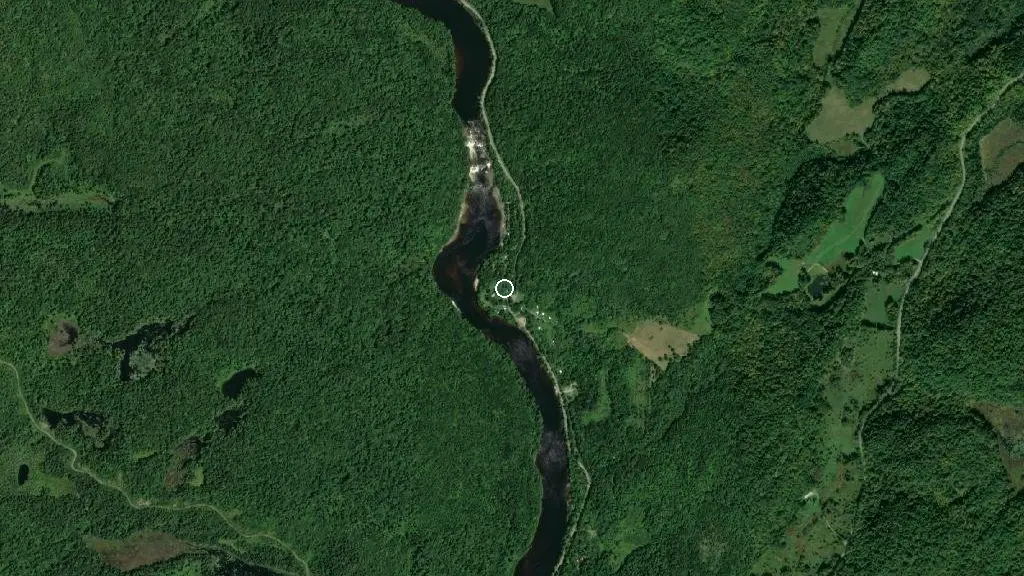 Aerial view of Chez Esther (Camping Vallee de la Riviere-Rouge) and surroundings