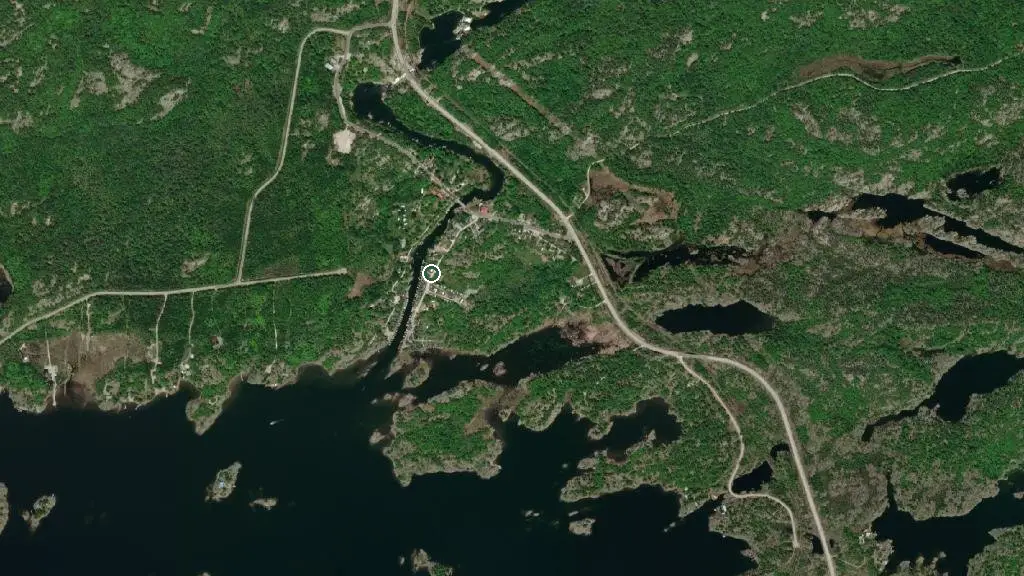Aerial view of Hilly Acres Camp & Trailer Park and surroundings