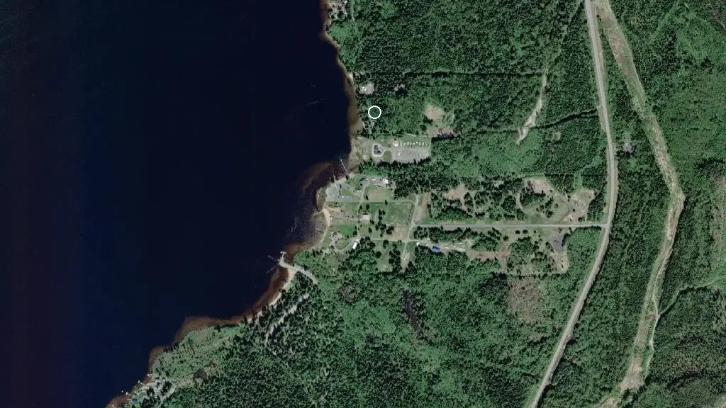 Aerial view of Lakelse RV Park and surroundings