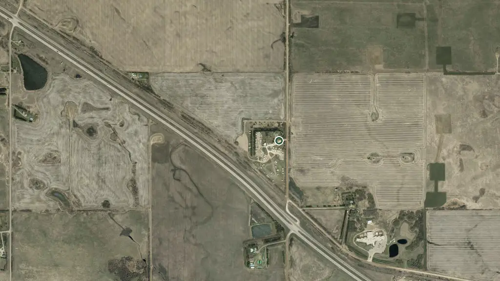 Aerial view of CampN RV-Lloydminster and surroundings