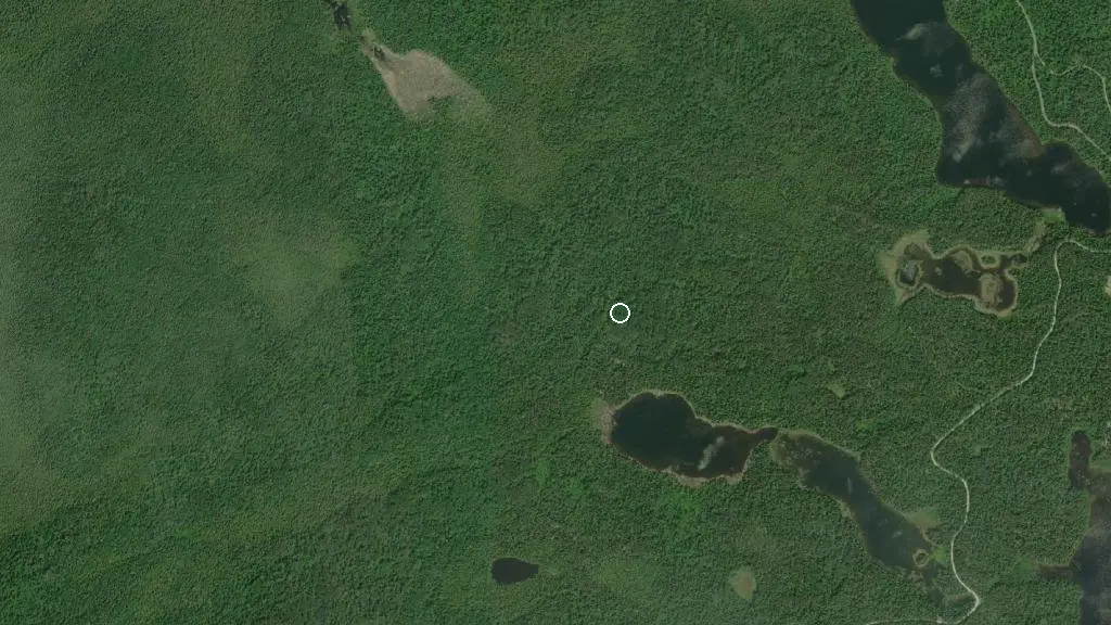 Aerial view of White Lake Provincial Park and surroundings