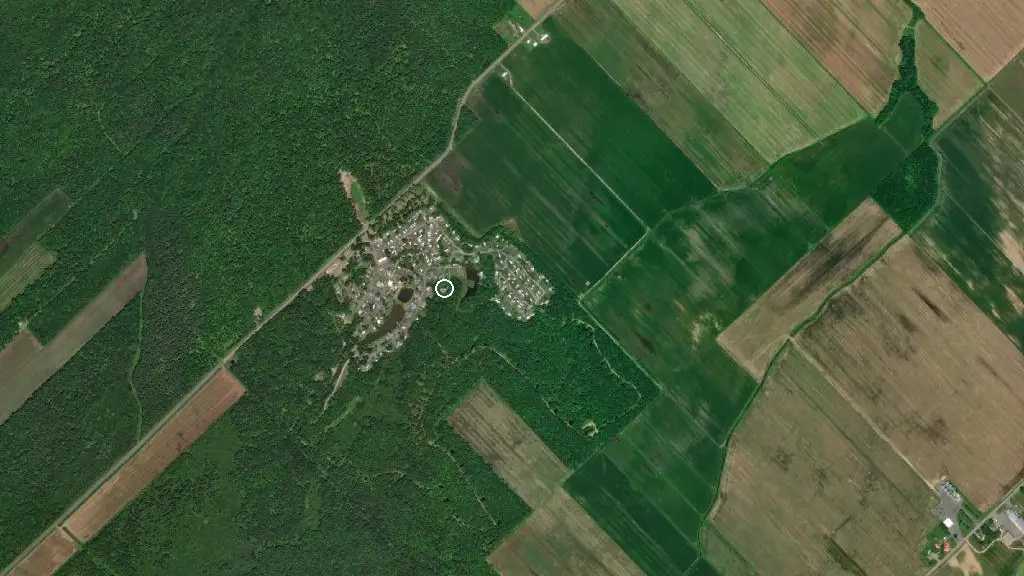 Aerial view of Camping Adam & Eve Naturiste and surroundings