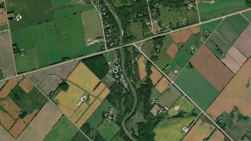 Aerial view of Rainbow Ridge Resort and surroundings
