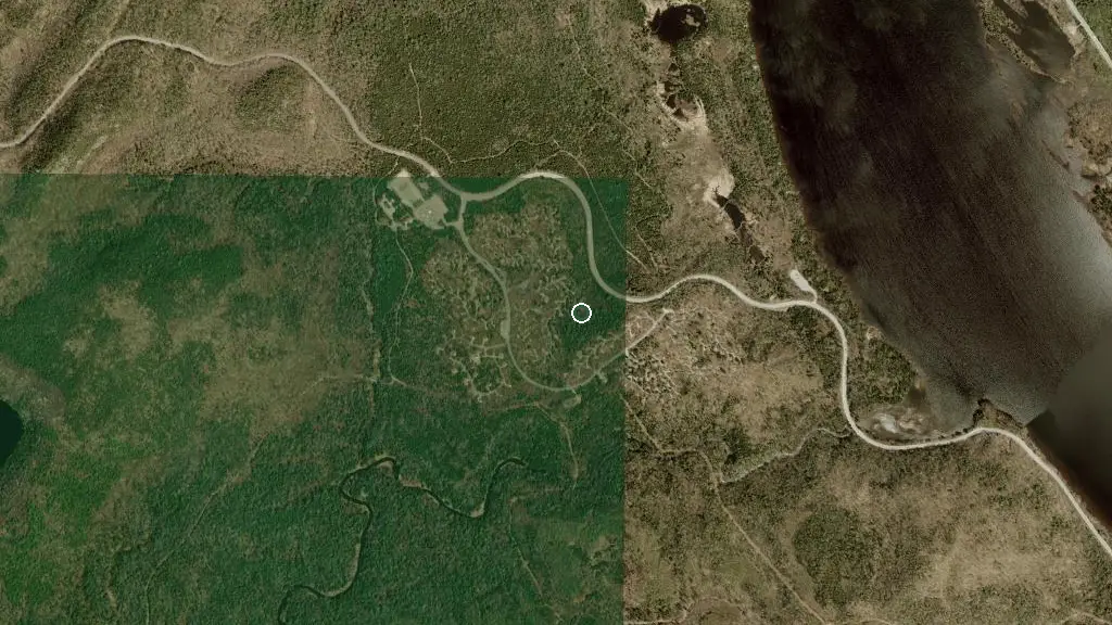 Aerial view of La Mauricie - Rivière-à-la-Pêche and surroundings