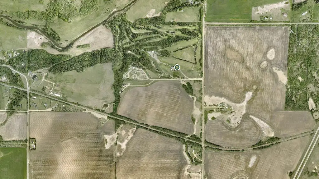 Aerial view of Spirit Creek Golf and RV and surroundings