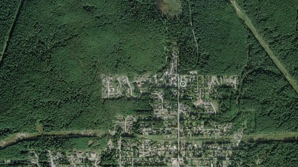 Aerial view of Anmore Camp & RV Park and surroundings