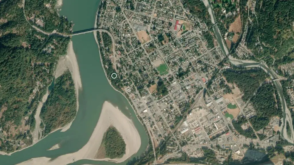 Aerial view of Telte-Yet Camp Site and surroundings