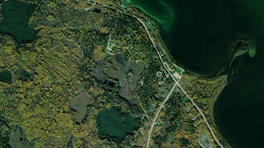 Aerial view of Williamson Provincial Park and surroundings