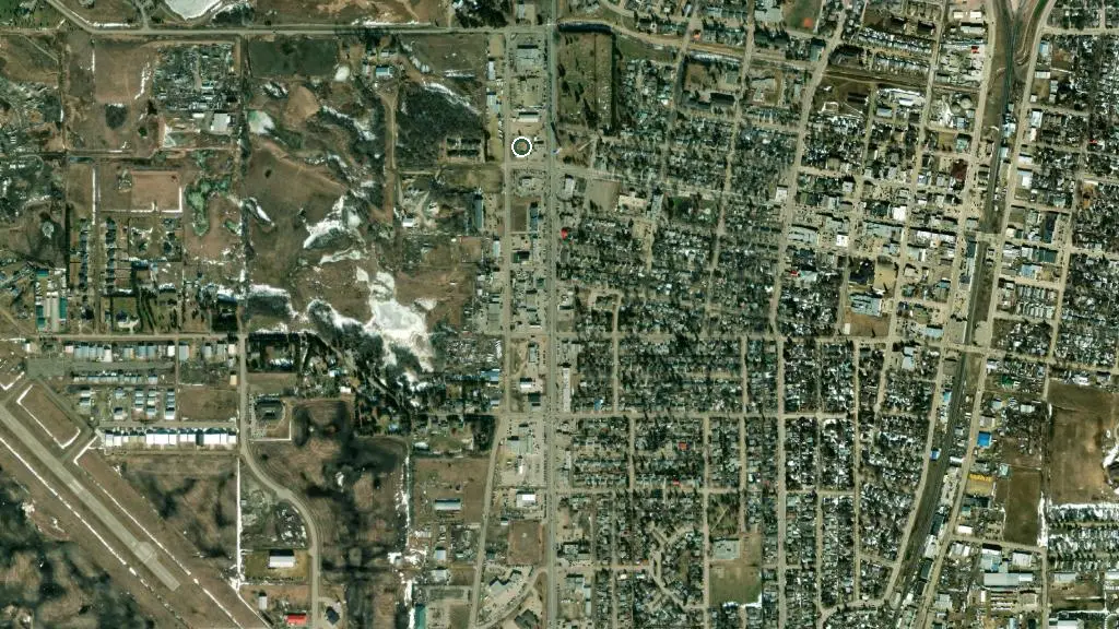 Aerial view of Westview RV Park and surroundings