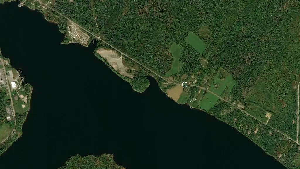 Aerial view of Mariners Point RV Campground and surroundings