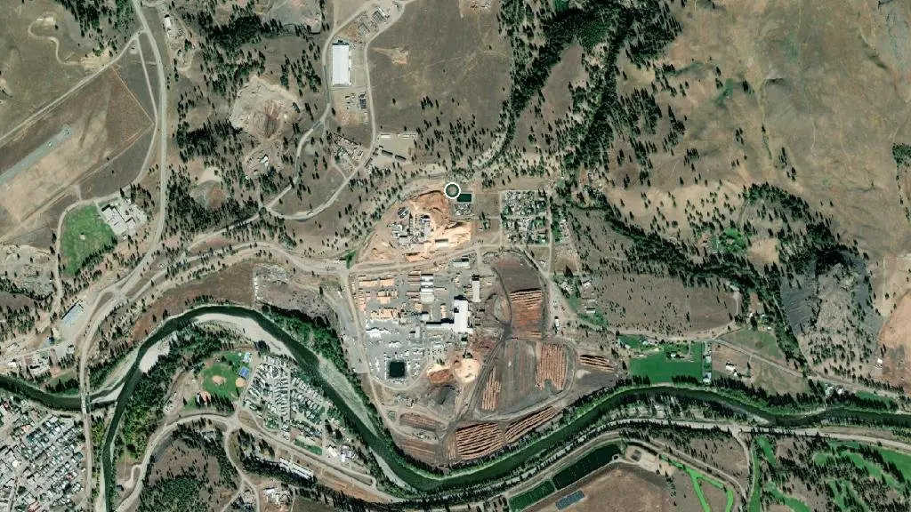 Aerial view of Princeton RV Campground and surroundings