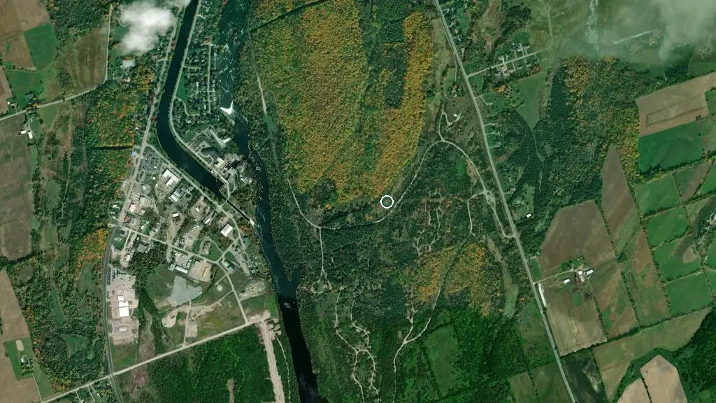 Aerial view of Ferris Provincial Park and surroundings