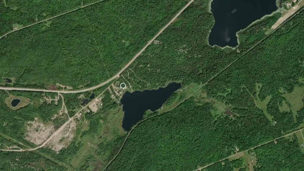 Aerial view of Lazy Rock RV Park & Campground and surroundings