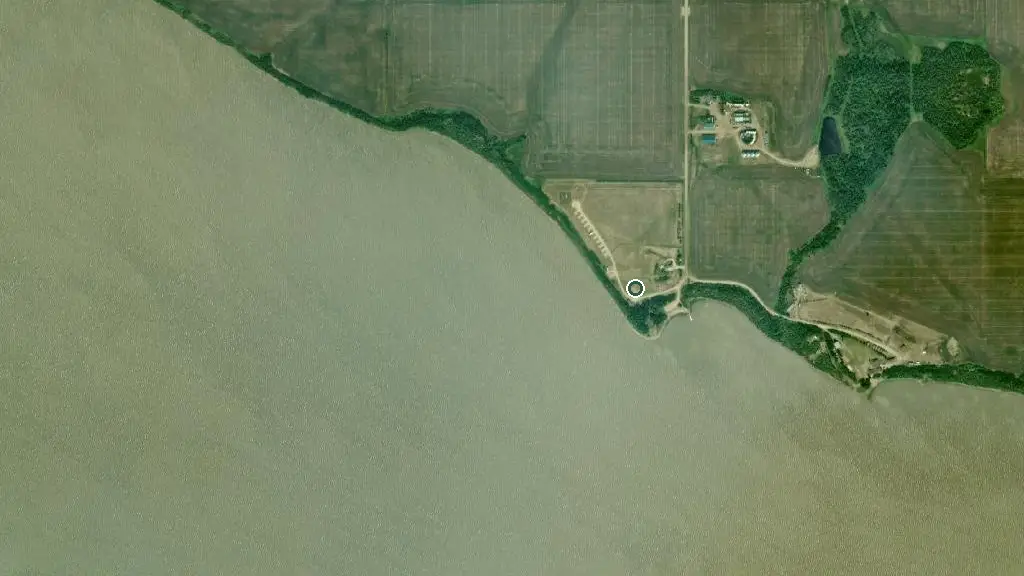 Aerial view of Bear Lake Campground and surroundings