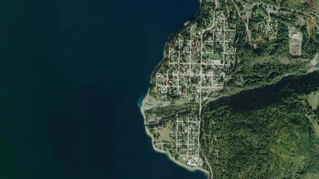 Aerial view of Centennial Park and Campground and surroundings