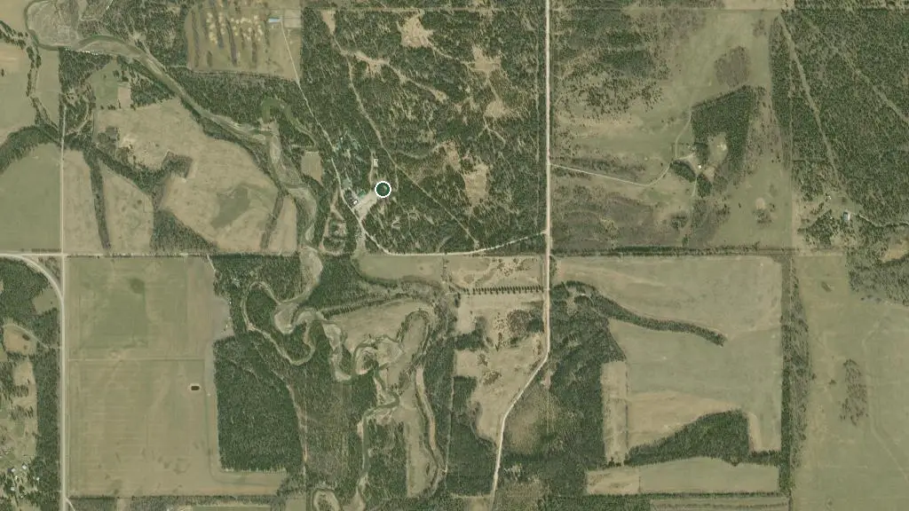 Aerial view of RV Site 9 and surroundings