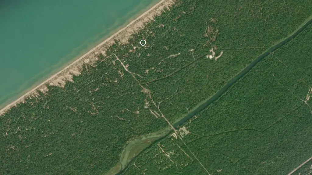 Aerial view of Dunes Area 1 and surroundings