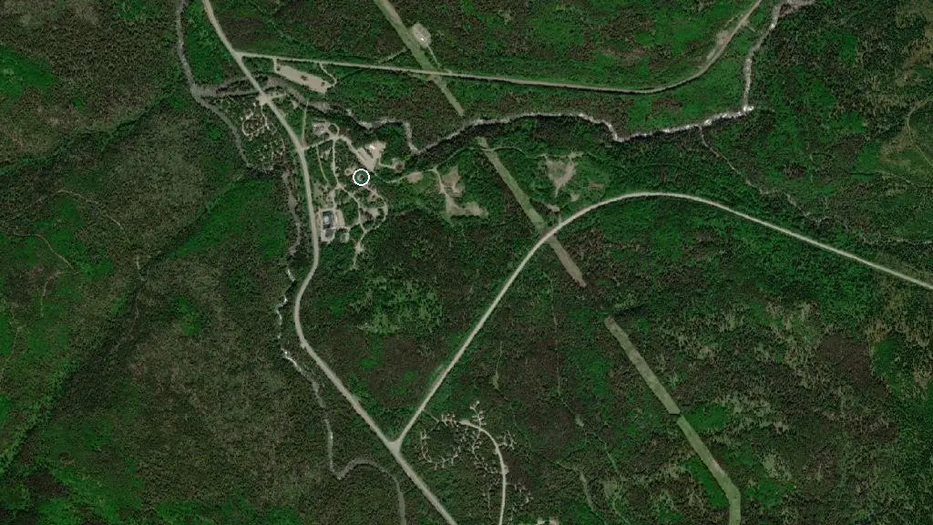 Aerial view of Chalet 24 and surroundings