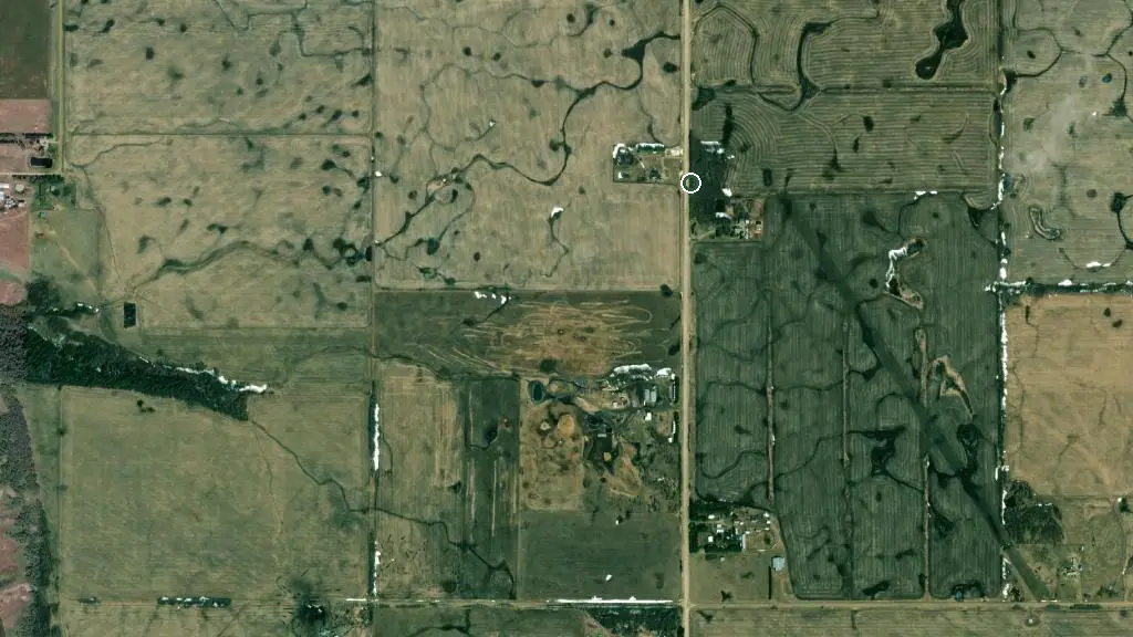Aerial view of Coal Lake South Prov Rec Area and surroundings