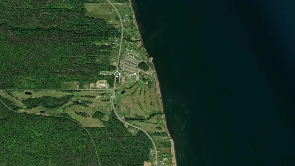 Aerial view of Camping Aztec Fort Prével and surroundings