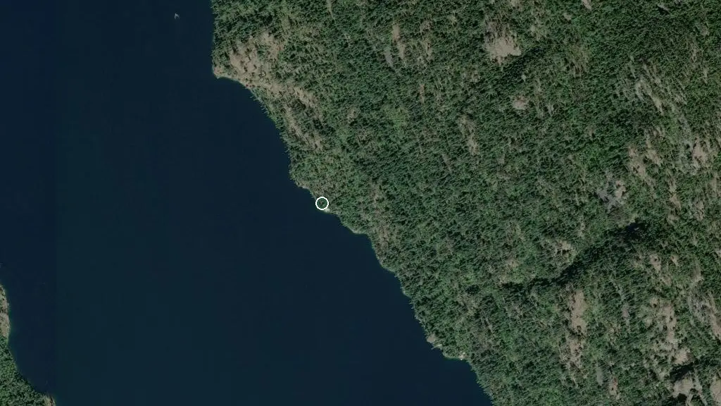 Aerial view of Trapper Creek Campsite and surroundings