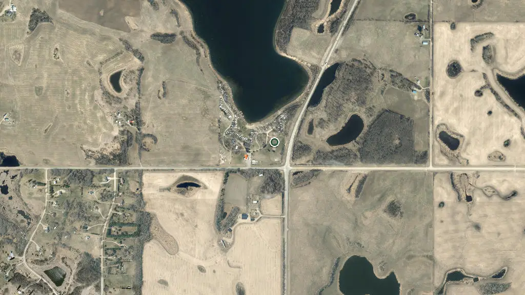 Aerial view of Mink Lake Resort & Campground and surroundings