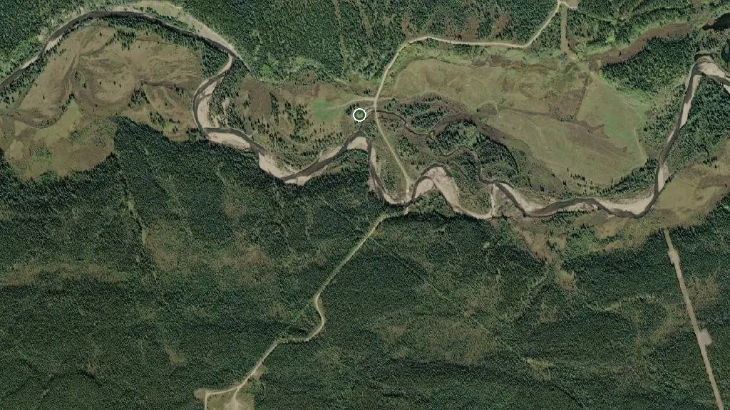 Aerial view of Chip Truck Camping Area and surroundings
