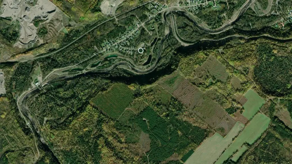 Aerial view of Camping Bec-Scie and surroundings