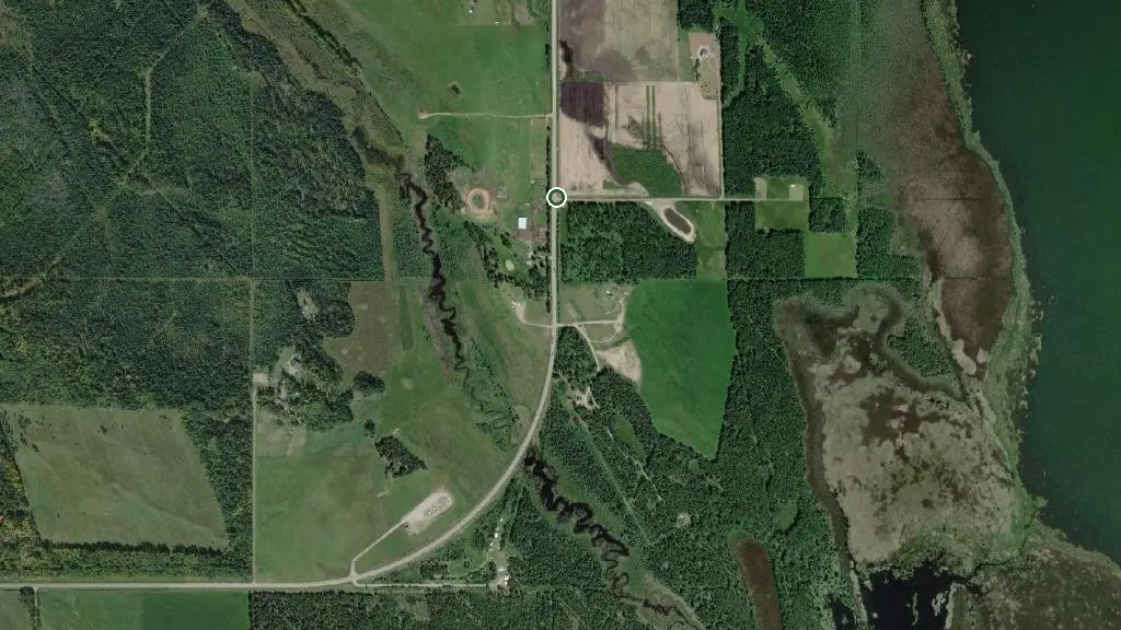 Aerial view of Cow Lake Ranch and surroundings