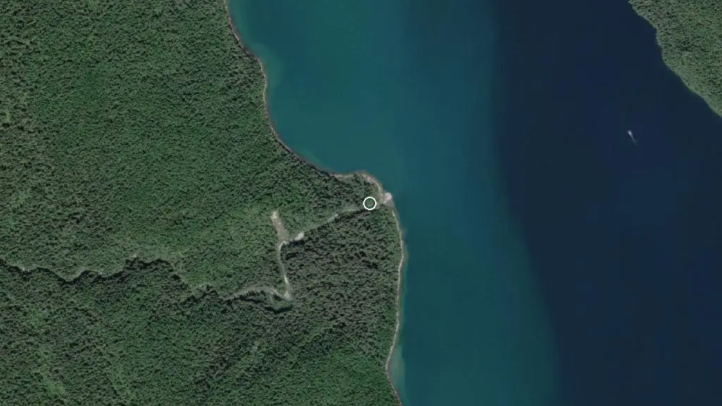 Aerial view of Barella Creek Campground and surroundings