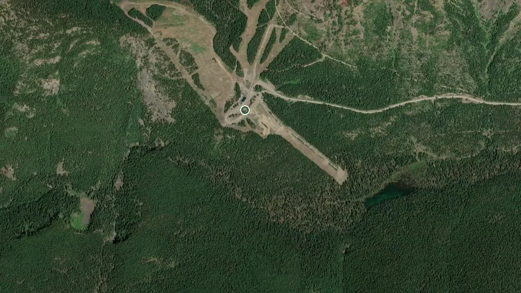 Aerial view of RV Park and surroundings